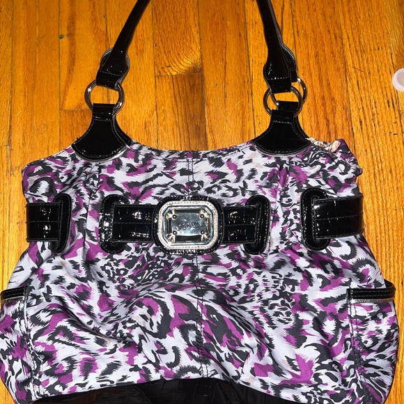 Rosetti Handbags - Vintage Rosetti purple animal print shoulder bag